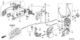 Diagram for 2007 Acura TSX Door Latch Cable - 72171-SEA-023