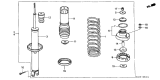 Diagram for 1989 Acura Legend Shock Absorber - 52611-SG0-014
