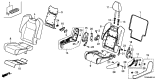 Diagram for 2020 Acura MDX Seat Cover - 81331-TZ5-A51ZB