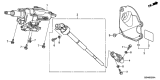Diagram for 2013 Acura ZDX Steering Shaft - 53319-SZN-A01