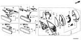 Diagram for 2018 Acura MDX Mirror Cover - 76205-TZ5-A01ZE