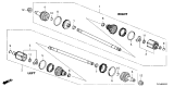 Diagram for Acura MDX Axle Shaft - 42310-TYA-A02