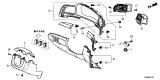 Diagram for Acura ILX Gauge Trim - 77205-TX6-A03ZA