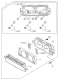 Diagram for Acura SLX Gauge Trim - 8-97182-021-0