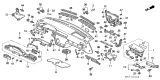 Diagram for 1997 Acura TL Instrument Panel - 77101-SW5-A10ZB