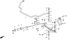 Diagram for 1992 Acura Vigor Sway Bar Kit - 51300-SL5-A01