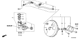 Diagram for Acura Brake Booster - 01469-TK4-A00