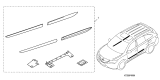 Diagram for Acura MDX Door Moldings - 08P05-TZ5-2G1