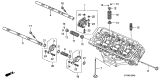 Diagram for 2002 Acura MDX Rocker Arm - 14620-P8A-A01
