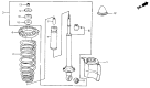 Diagram for 1986 Acura Integra Coil Spring Insulator - 52691-SB2-007