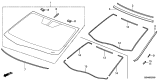 Diagram for 2010 Acura ZDX Weather Strip - 73125-STX-A00