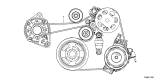 Diagram for Acura Drive Belt - 31110-6B2-A01