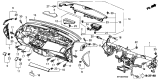 Diagram for 2009 Acura RDX Instrument Panel - 77100-STK-A00ZA