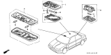 Diagram for 1991 Acura Integra Interior Light Bulb - 34250-SJ4-003ZB