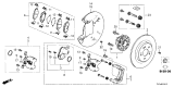 Diagram for Acura MDX Brake Caliper Repair Kit - 01473-TZ5-P01