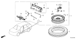 Diagram for Acura MDX Spare Wheel - 06421-TYC-A10ZA