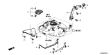 Diagram for Acura ILX Hybrid Fuel Tank Strap - 17521-TR0-A00