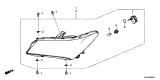 Diagram for Acura Headlight - 33150-TZ5-A01