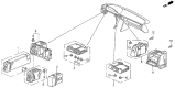 Diagram for 1992 Acura Vigor Mirror Switch - 35190-SL5-A11