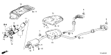 Diagram for Acura MDX Muffler Hanger Straps - 18282-TYA-A00