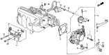 Diagram for 1989 Acura Integra Throttle Body - 16400-PG7-A11