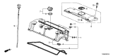 Diagram for 2015 Acura ILX Dipstick - 15650-R11-A01