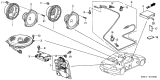 Diagram for 1999 Acura TL Speaker - 39120-S0A-901