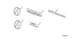 Diagram for 2006 Acura RL Emblem - 08F20-SJA-20001