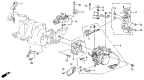 Diagram for 1987 Acura Legend Throttle Body Gasket - 16176-PH7-003