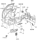 Diagram for 1996 Acura SLX Door Trim Panel - 8-97098-535-4