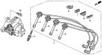 Diagram for 1998 Acura CL Spark Plug Wire - 32701-PAA-A02