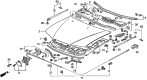 Diagram for 1991 Acura Legend Body Mount Hole Plug - 91613-SA5-000