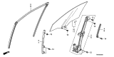 Diagram for Acura TL Window Run - 72275-TK4-A01