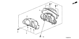 Diagram for 2011 Acura TL Instrument Cluster - 78100-TK4-A32