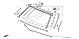 Diagram for 1998 Acura RL Windshield - 73111-SZ3-A10