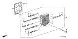 Diagram for Acura Valve Body - 27700-RJB-010