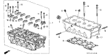 Diagram for 1995 Acura Integra Cylinder Head Gasket - 12251-PR4-004