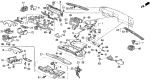 Diagram for Acura Legend Steering Column Cover - 77351-SP1-A50ZB