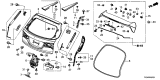 Diagram for 2018 Acura MDX Door Hinge - 68210-TZ5-A00ZZ