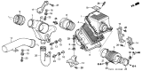 Diagram for Acura NSX Air Duct - 17225-PR7-A40