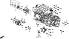 Diagram for Acura CL Alternator Bracket - 31113-P8A-A00