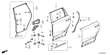 Diagram for 2022 Acura MDX Weather Strip - 72850-TYA-A01