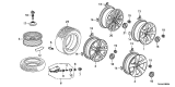 Diagram for 2016 Acura MDX Wheel Cover - 44732-TK4-A20