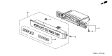 Diagram for 1999 Acura TL Blower Control Switches - 79620-S0K-A41ZA