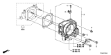 Diagram for 2019 Acura MDX Throttle Body - 16400-5J6-A01
