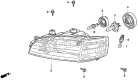 Diagram for Acura TL Headlight - 33101-SW5-A01