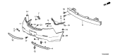 Diagram for 2013 Acura TL Bumper - 04715-TK4-A80ZZ