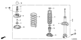 Diagram for 2009 Acura TSX Shock Absorber - 52610-TL2-A03