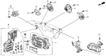 Diagram for 1989 Acura Legend Cup Holder - 32166-SD4-000