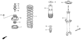 Diagram for 1994 Acura Vigor Coil Springs - 52441-SL5-A04